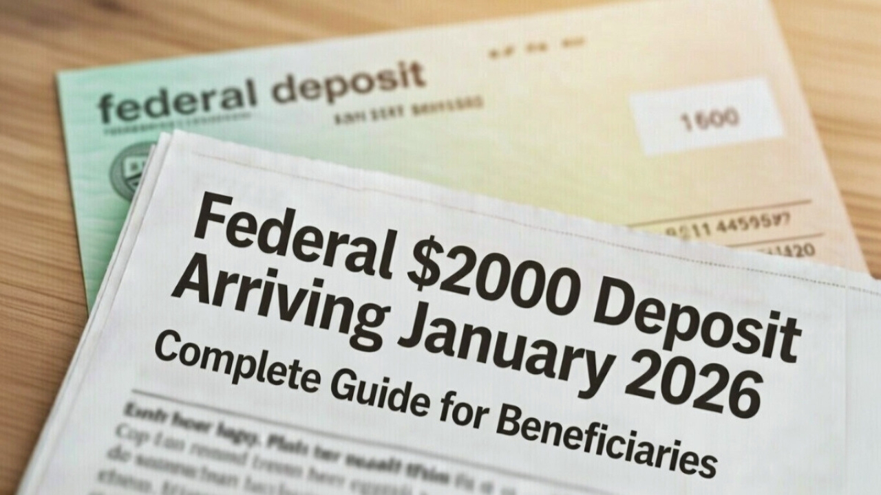 Federal $2,000 Deposit Arriving January 2026: Complete Guide for Beneficiaries