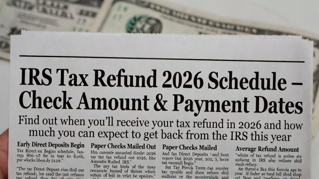 IRS Tax Refund 2026 Schedule – Check Amount & Payment Dates