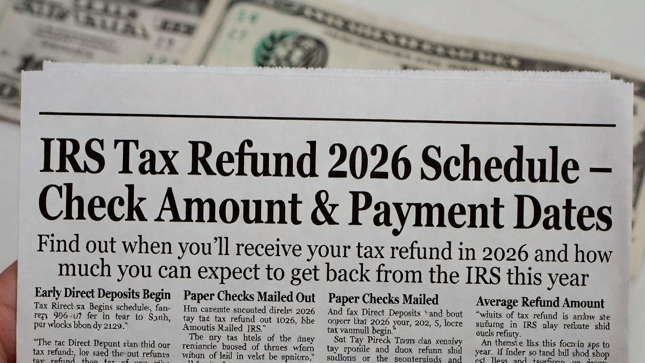 IRS Tax Refund 2026 Schedule – Check Amount & Payment Dates